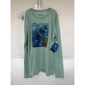 Columbia Youth Boys XL (18/20) Long Sleeve Fishing Shirt NWT Light Blue